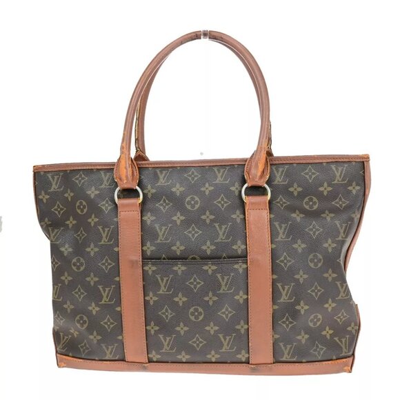 LOUIS VUITTON Sac Weekend PM Shoulder Bag Monogram Leather Brown - Picture 1 of 7